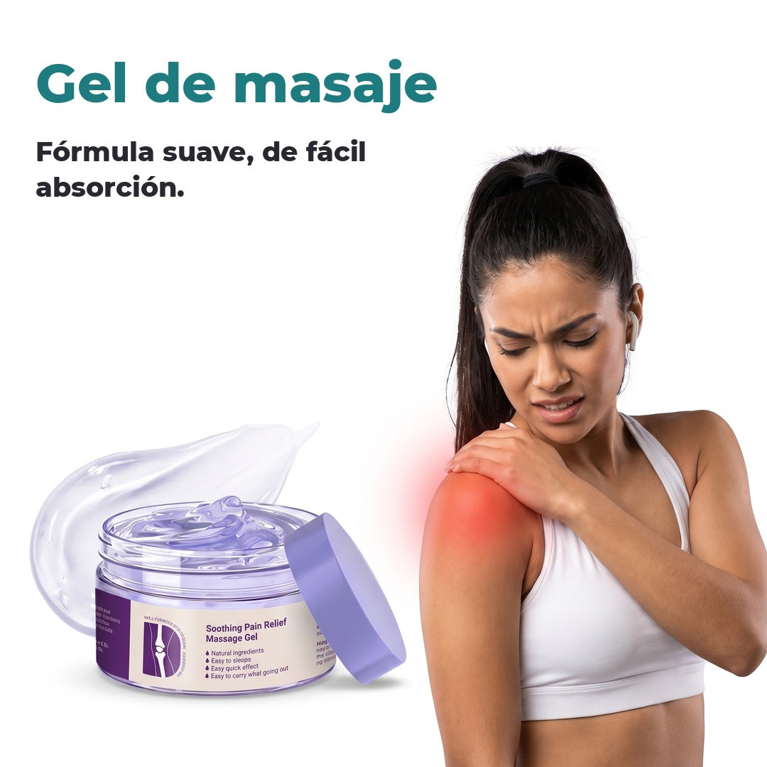 Gel de masaje de fórmula suave y fácil absorción