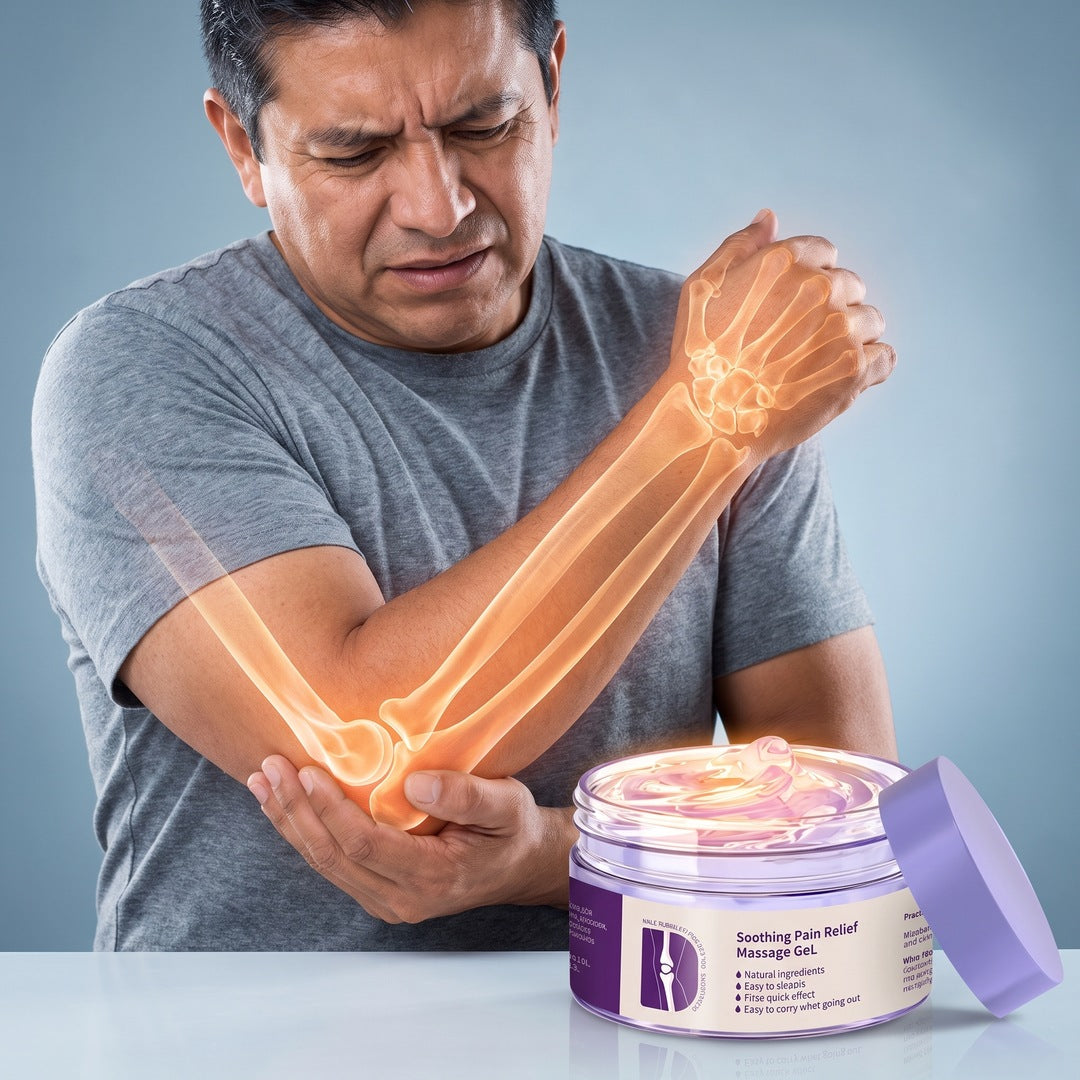 Gel de masaje para brazos y codos