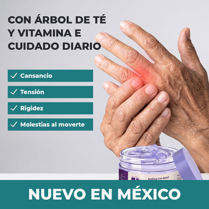 Gel de masaje con árbol de té y vitamina E, nuevo en México