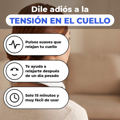 Dile adiós a la tensión en el cuello: pulsos suaves, 15 minutos y fácil de usar