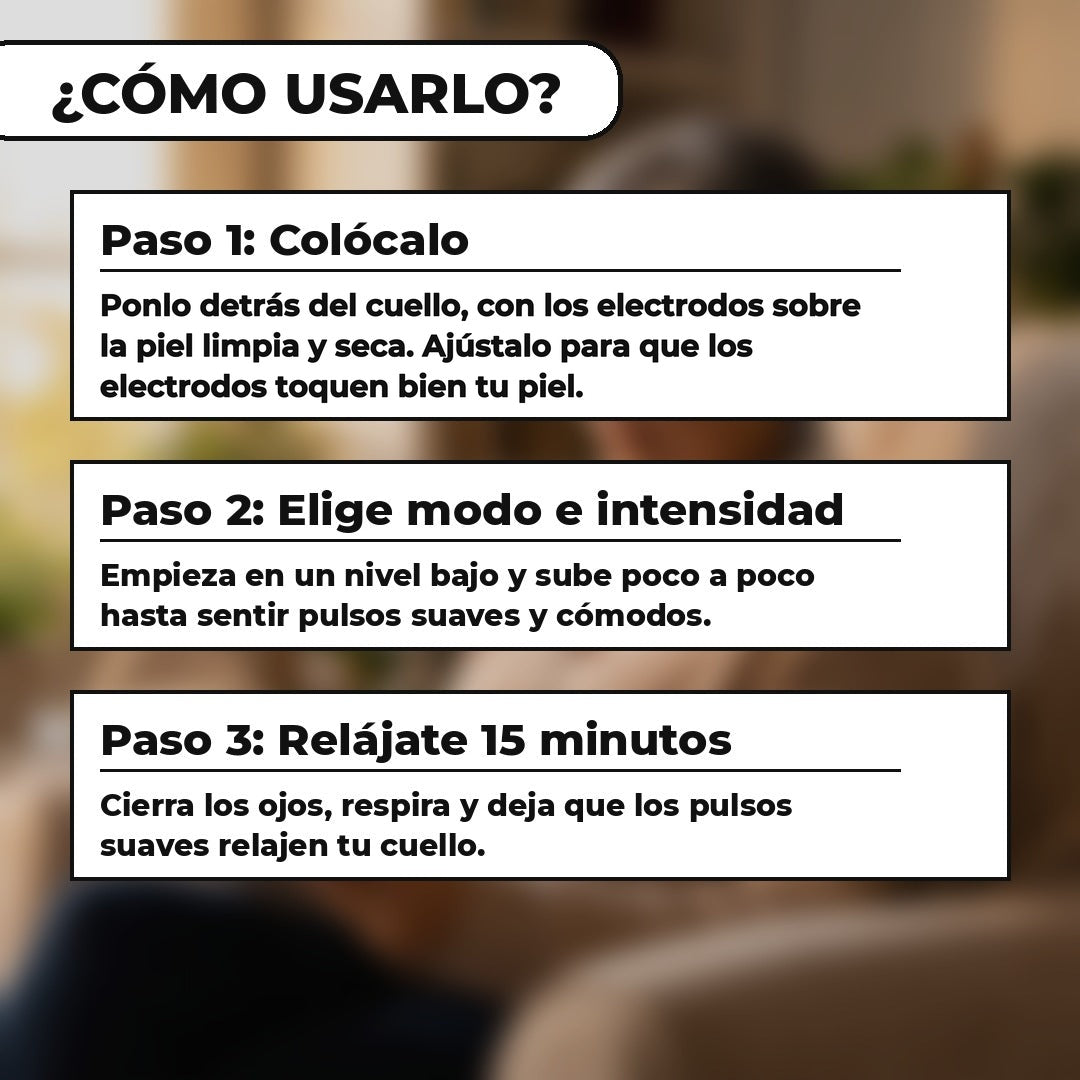 Cómo usar el masajeador Seranes en 3 pasos