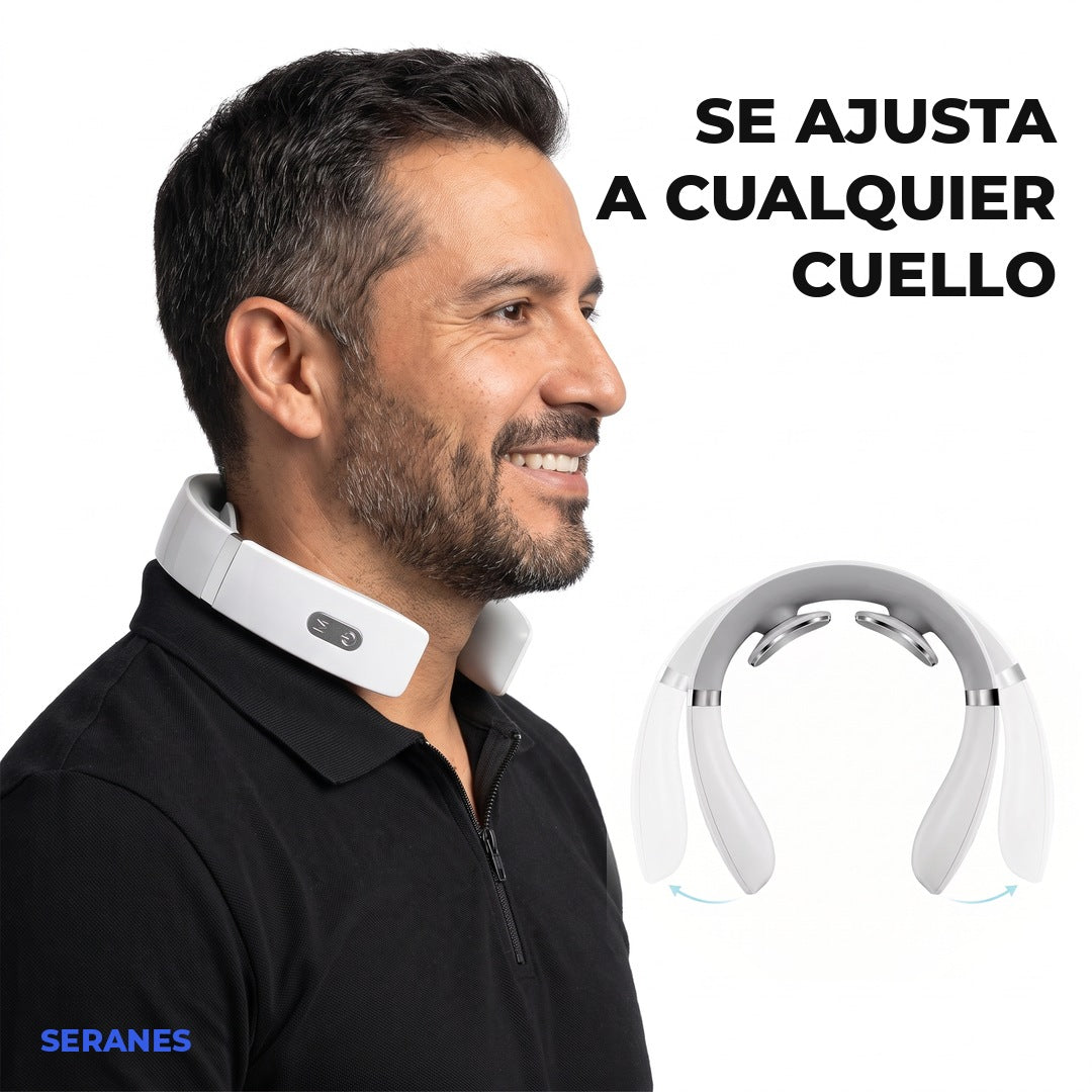 El masajeador Seranes se ajusta a cualquier cuello